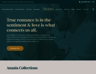 anania.com.au screenshot