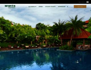 anantahotels.com screenshot