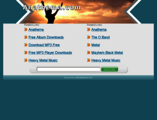 anathema.com screenshot