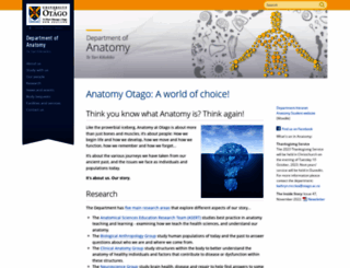 anatomy.otago.ac.nz screenshot