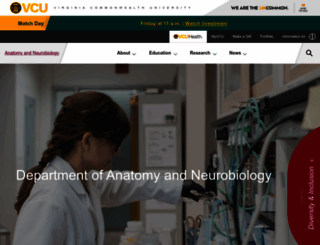 anatomy.vcu.edu screenshot