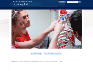 anatomylab.byu.edu screenshot