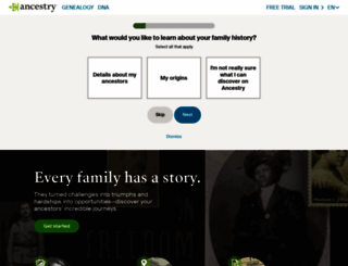 ancestory.com screenshot