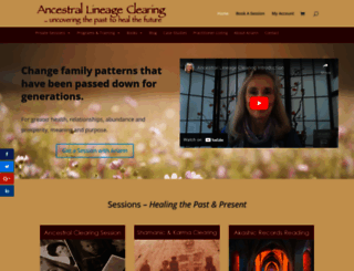 ancestrallineageclearing.com screenshot