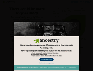 ancestry.com.au screenshot