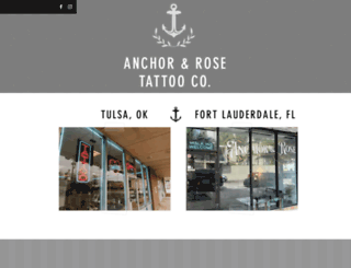 anchorandrosetattoo.com screenshot