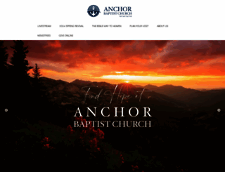anchorbaptistslc.org screenshot