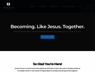 anchorchurchonline.org screenshot