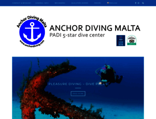 anchordiving.com screenshot