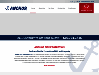 anchorfireprotection.com screenshot