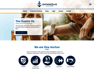 anchorglass.com screenshot
