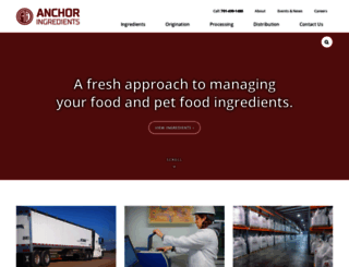 anchoringredients.com screenshot