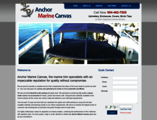 anchormarinecanvasfl.com screenshot