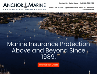 anchormarineinsurance.com screenshot