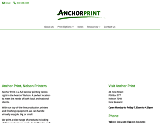 anchorprint.co.nz screenshot