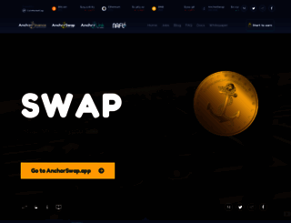 anchorswap.finance screenshot
