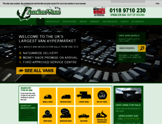 anchorvans.co.uk screenshot