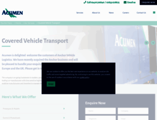 anchorvehiclelogistics.com screenshot