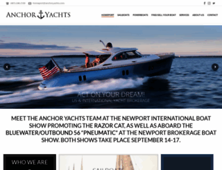 anchoryachts.com screenshot