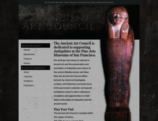 ancientartcouncil.org screenshot