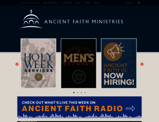 ancientfaith.com screenshot