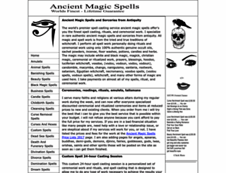 ancientmagicspells.com screenshot