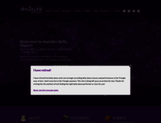 andaleedance.com screenshot