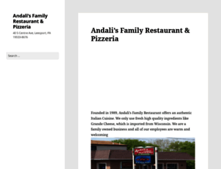 andalisrestaurant.com screenshot