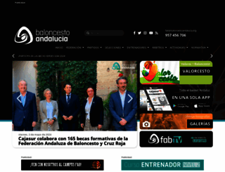 andaluzabaloncesto.org screenshot