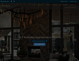 andanteapartments.com screenshot