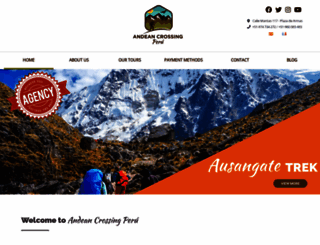 andeancrossingperu.com screenshot