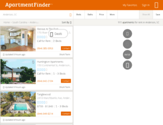 anderson.apartmentfinder.com screenshot