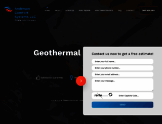 andersoncomfort.com screenshot
