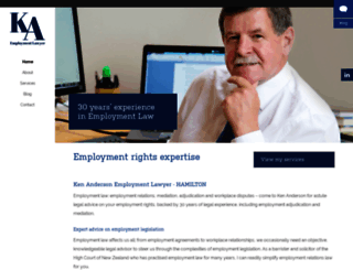 andersonemploymentlaw.co.nz screenshot