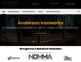 andersonironworks.com screenshot