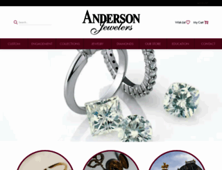 andersonjewelers.com screenshot