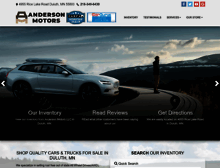 andersonmotorsllc.com screenshot