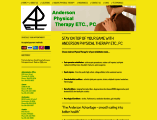 andersonphysicaltherapy.net screenshot