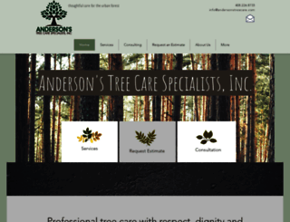 andersonstreecare.com screenshot