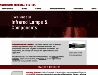 andersonthermal.com screenshot