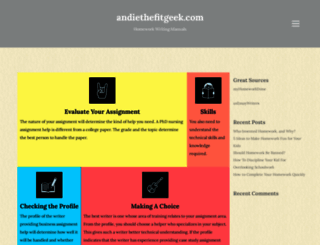andiethefitgeek.com screenshot