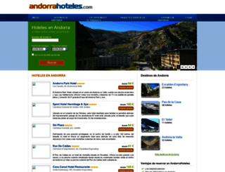 andorrahoteles.com screenshot