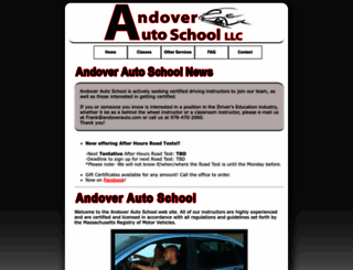 andoverauto.com screenshot