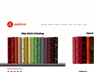 andoverfabrics.com screenshot