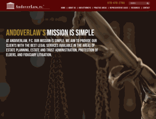 andoverlaw.com screenshot