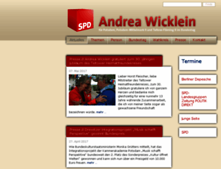 andrea-wicklein.de screenshot
