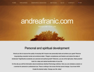 andreafranic.com screenshot