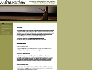 andreamatthews.com screenshot