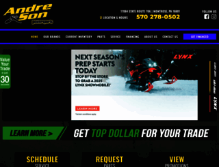 andreandsonpowersports.com screenshot