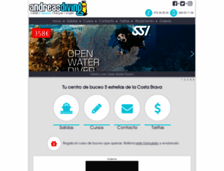 andreas-diving.com screenshot